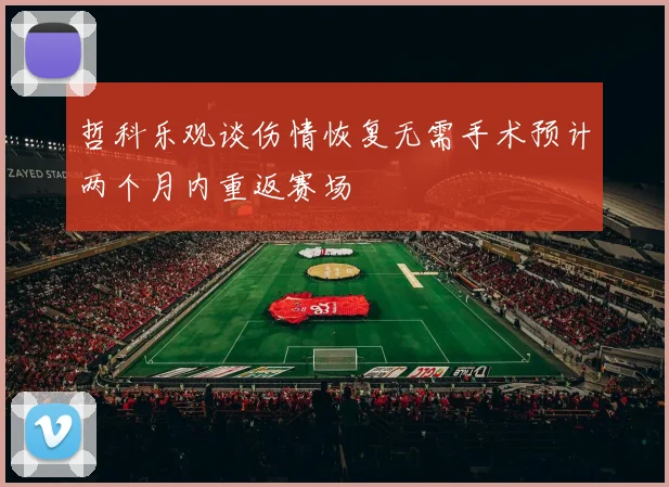 哲科乐观谈伤情恢复无需手术预计两个月内重返赛场